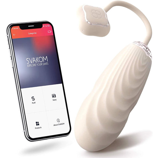 SVAKOM Aravinda App Controlled Auto Thrusting & Vibrating Love Egg Vibrator
