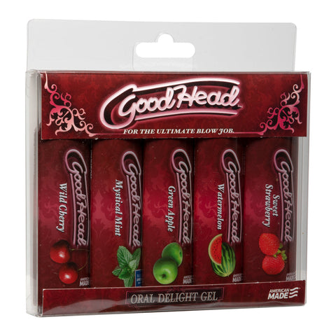 Doc Johnson Goodhead Oral Delight Flavored Gel Blowjob - 5 Pack