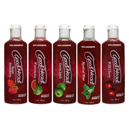 Doc Johnson Goodhead Oral Delight Flavored Gel Blowjob - 5 Pack