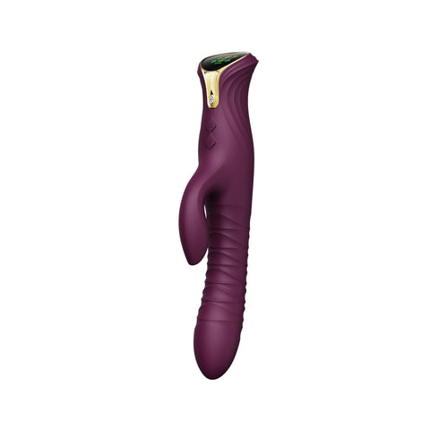 ZALO Mose Thrusting Rabbit Vibrator - Purple ZALO Mose Thrusting Rabbit Vibrator - Purple