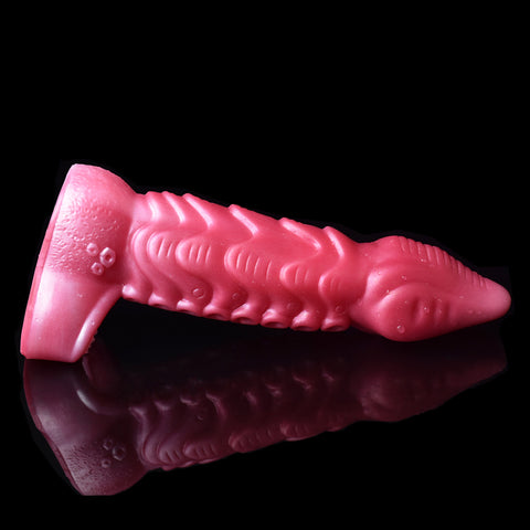 FAAK Red Dragon Fantasy Monster Silicone Penis Sleeve Cock Extender - 304