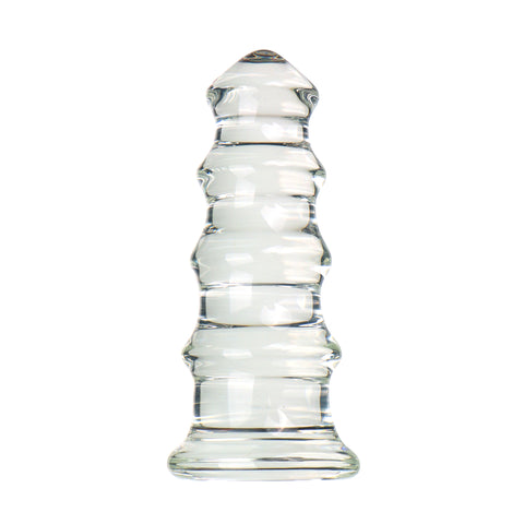 Tower Giant Glass Anal Plug - S/M/L