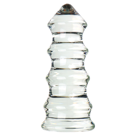 Tower Giant Glass Anal Plug - S/M/L