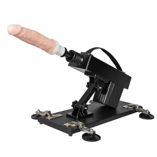 DIMZ-065 Auto Heating & Vibrating Realistic Dildo Sex Machine Kit