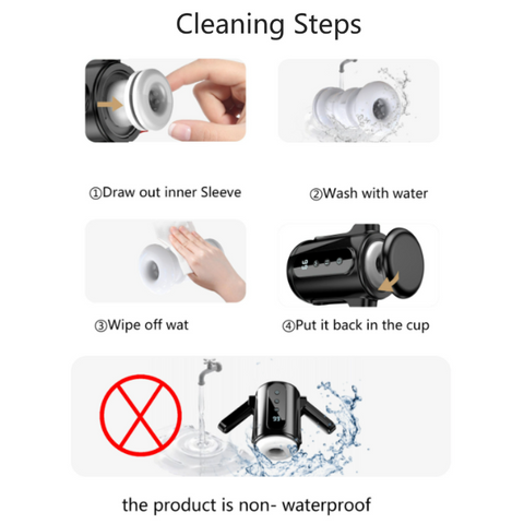 Automatic Telescopic Vibrating Male Masturbator - Double Hand Held Automatic Telescopic Vibrating Male Masturbator - Double Hand Held