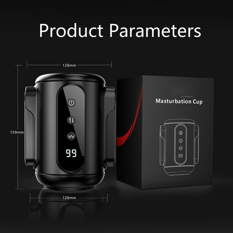 Automatic Telescopic Vibrating Male Masturbator - Double Hand Held Automatic Telescopic Vibrating Male Masturbator - Double Hand Held