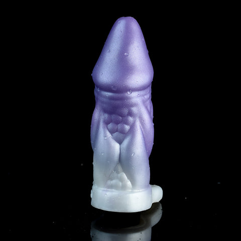 FAAK Purple Fantasy Monster Silicone Penis Sleeve Cock Extender - 311