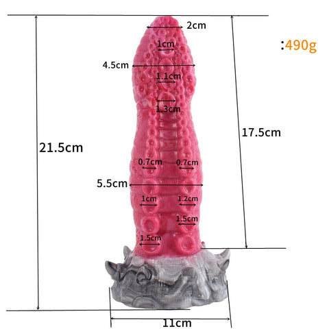 YOCY Octopus Silicone Fantasy Dildo - Red