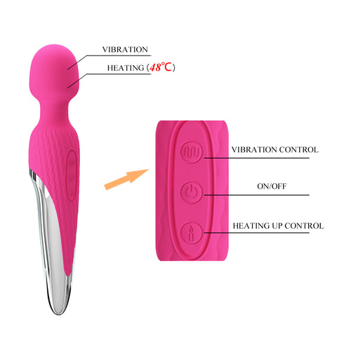 Pretty Love Anthony - Auto Heating Wand Vibrator Personal Massager Pretty Love Anthony - Auto Heating Wand Vibrator Personal Massager