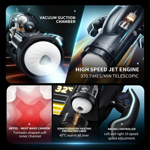 Leten Bermuda Storm Automatic Telescopic Sucking Heating Male Masturbator Leten Bermuda Storm Automatic Telescopic Sucking Heating Male Masturbator