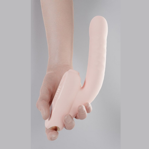 QINGNAN #7 Thrusting Vibrator with Suction - Pink QINGNAN #7 Thrusting Vibrator with Suction - Pink