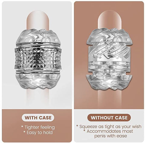 Crystal Open-Ended Deep Sucking Stroker Male Masturbation Cup Crystal Open-Ended Deep Sucking Stroker Male Masturbation Cup