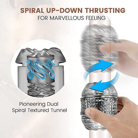 Crystal Open-Ended Deep Sucking Stroker Male Masturbation Cup Crystal Open-Ended Deep Sucking Stroker Male Masturbation Cup