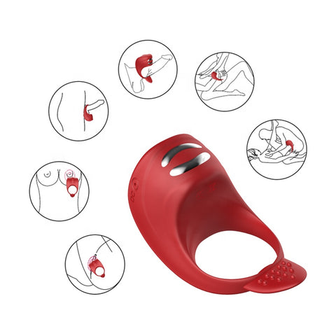 FOX A2 Electro Impulse Vibrating Cock Ring / Penis Ring