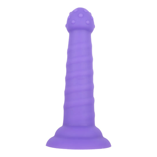 MD 7.08'' Fantasy Realistic Dildo & Anal Plug - Vibrant Purple Pleasure Toy