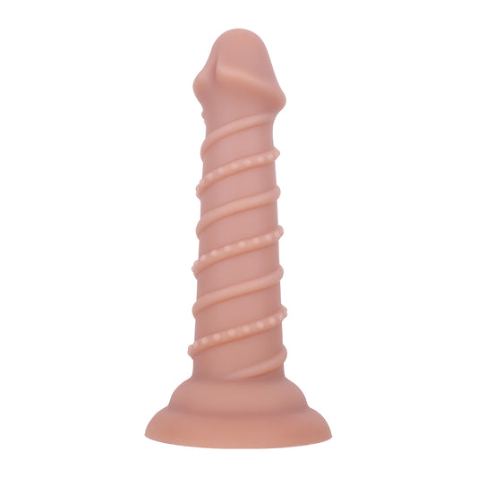MD 7.08'' Fantasy Realistic Dildo & Anal Plug - Flesh Pleasure Toy