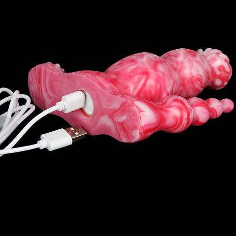 LUUK Remote Control Wearable Double Penetration Fantasy Dildo Vibrator - Red LUUK Remote Control Wearable Double Penetration Fantasy Dildo Vibrator - Red