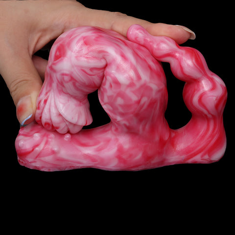 LUUK Remote Control Wearable Double Penetration Fantasy Dildo Vibrator - Red LUUK Remote Control Wearable Double Penetration Fantasy Dildo Vibrator - Red