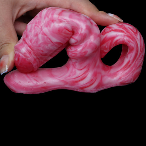 LUUK Remote Control Wearable Fantasy Dildo Vibrator - Red LUUK Remote Control Wearable Fantasy Dildo Vibrator - Red