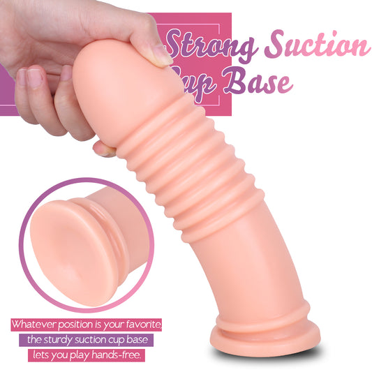 MD 8.07'' Giant Anal Plug Dildo - Lifelike Flesh Tone Pleasure Toy