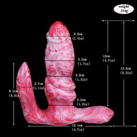 LUUK Remote Control Wearable Fantasy Dildo Vibrator - Red LUUK Remote Control Wearable Fantasy Dildo Vibrator - Red