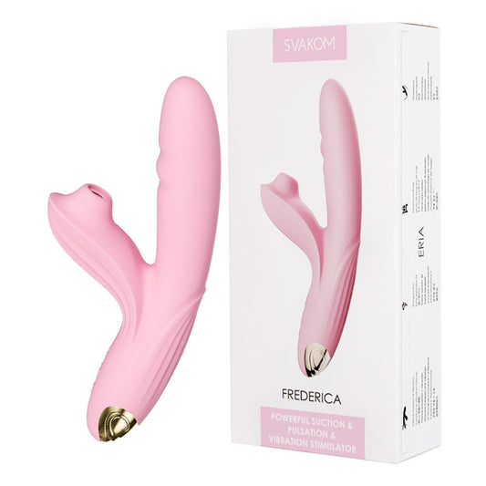 SVAKOM Frederica Auto Heating Clitoris Suction & G-Spot Rabbit Vibrator