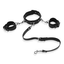 BDSM Anal Hook Restraint Strap Bondage Set with Handcuffs & Collar BDSM Anal Hook Restraint Strap Bondage Set with Handcuffs & Collar
