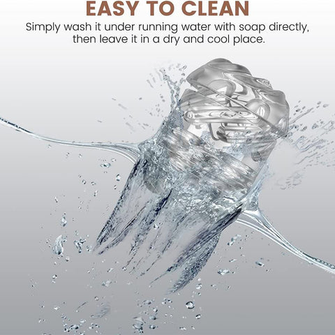 Crystal Open-Ended Deep Sucking Stroker Male Masturbation Cup Crystal Open-Ended Deep Sucking Stroker Male Masturbation Cup