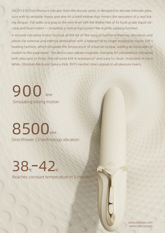 Zalo Eve Oral Pleasure Vibrator - Auto Heating & Licking Zalo Eve Oral Pleasure Vibrator - Auto Heating & Licking