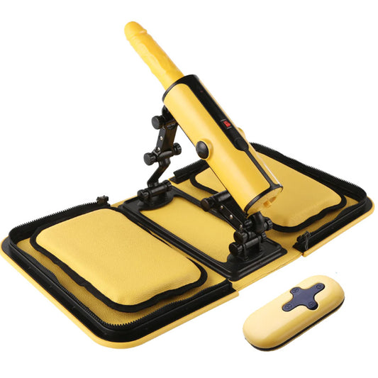 Z-Sex X5 Remote Control Handbag Telescopic Sex Machine Kit with Auto Heating Vibrating Dildo