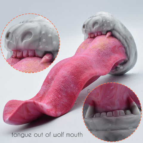 YOCY 25.5cm Realistic Silicone Monster Tongue Dildo / Anal Plug