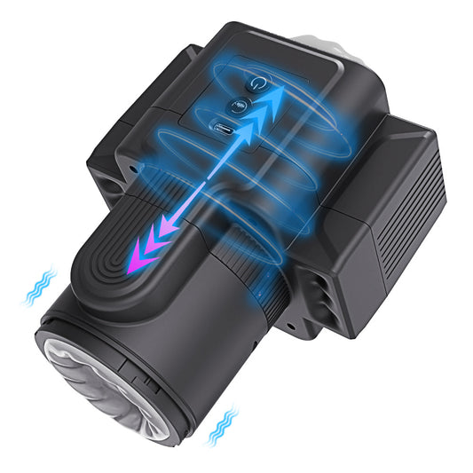 STORM Auto Thrusting & Rotating Men’s Masturbator - SLR Camera-Inspired Design