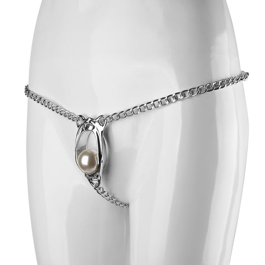 BDSM Female Chastity Belt Stimulus Device T-Back