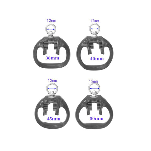 Imprison Bird A777 Male Chastity Device Penis Cage Kit - 4 Sizes with 4 Rings/Black Imprison Bird A777 Male Chastity Device Penis Cage Kit - 4 Sizes with 4 Rings/Black