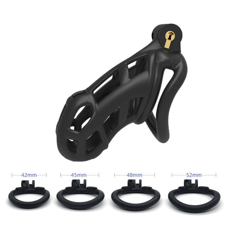 Imprison Bird A520 Male Chastity Device Penis Cage Kit - 4 Size with 4 Rings Imprison Bird A520 Male Chastity Device Penis Cage Kit - 4 Size with 4 Rings