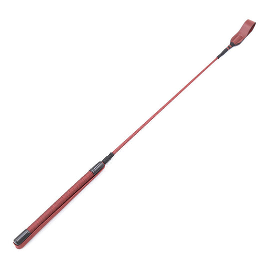 BDSM 66cm Faux Leather Bondage Riding Whip - Red