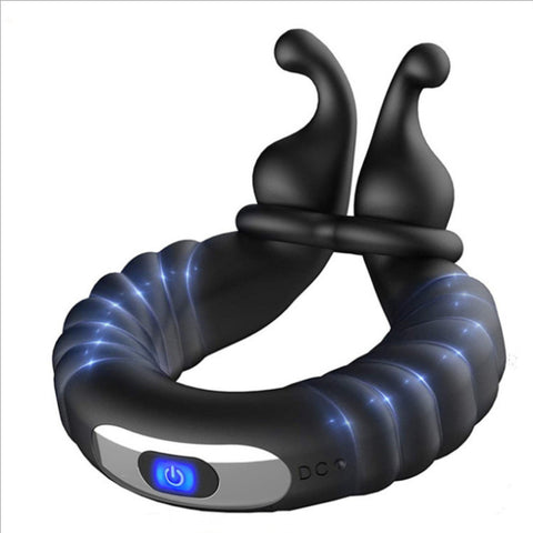 AH Snail Vibrating Penis Ring - USB Rechargeable Cock Ring for Enhanced Pleasure AH Snail Vibrating Penis Ring - USB Rechargeable Cock Ring for Enhanced Pleasure