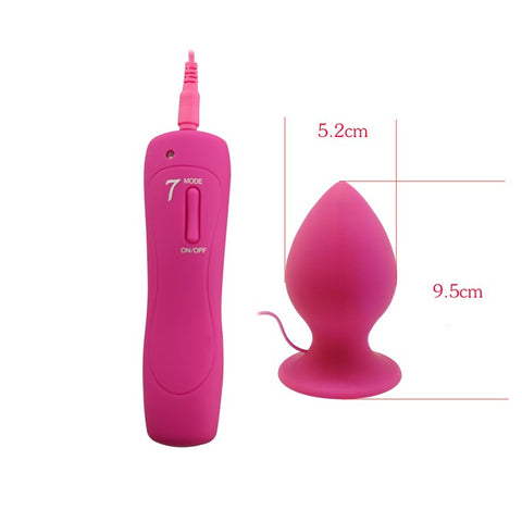Aphrodisia - Large Vibrating Anal Plug - Pink Aphrodisia - Large Vibrating Anal Plug - Pink