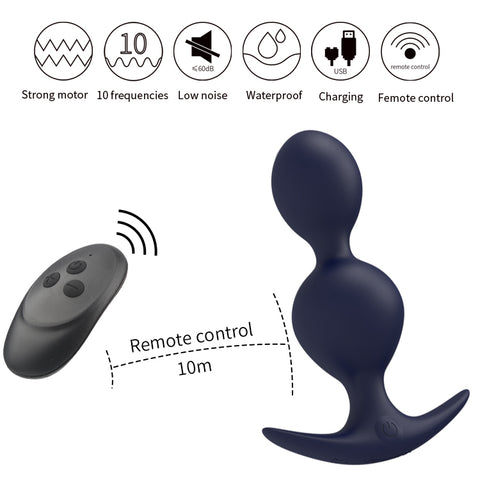 HOTBOY Barry Remote Control Anal Plug Vibrator / Prostate Massager HOTBOY Barry Remote Control Anal Plug Vibrator / Prostate Massager