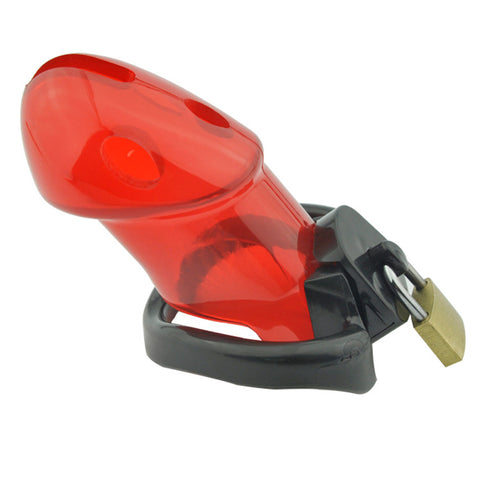 IMPRISON BIRD Delxue Male Chastity Device Kit Penis Cage - Red/3 Rings IMPRISON BIRD Delxue Male Chastity Device Kit Penis Cage - Red/3 Rings