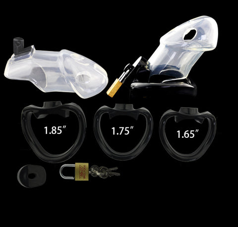 IMPRISON BIRD Delxue Male Chastity Device Kit Penis Cage - Black/3 Rings IMPRISON BIRD Delxue Male Chastity Device Kit Penis Cage - Black/3 Rings