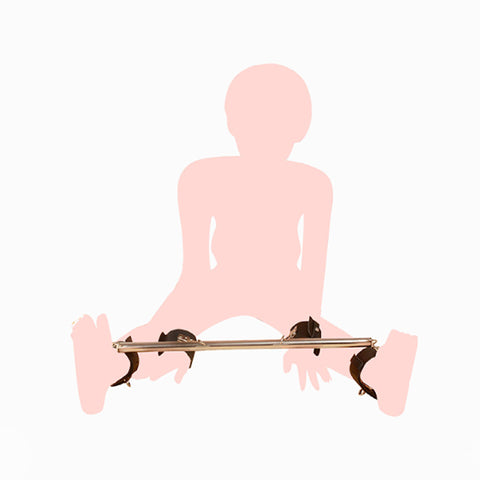 BDSM Spreader Bar Handcuffs & Ankle Cuffs Restraint Bondage Kit - Pink BDSM Spreader Bar Handcuffs & Ankle Cuffs Restraint Bondage Kit - Pink