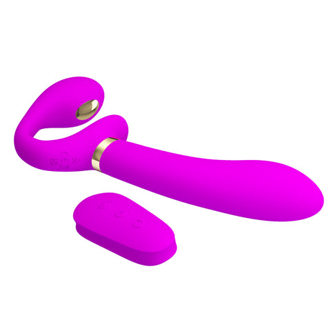 Pretty Love Thunderbird - Remote Control Strapless Strap-On Electric Shock Dildo Vibrator Pretty Love Thunderbird - Remote Control Strapless Strap-On Electric Shock Dildo Vibrator
