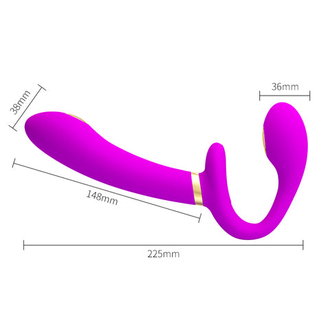 Pretty Love Thunderbird - Remote Control Strapless Strap-On Electric Shock Dildo Vibrator Pretty Love Thunderbird - Remote Control Strapless Strap-On Electric Shock Dildo Vibrator