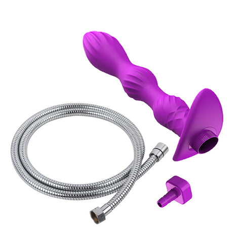 JRL Vibrating Enema Anal Beads Anal Cleaner - Purple JRL Vibrating Enema Anal Beads Anal Cleaner - Purple