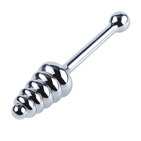 BDSM Stainless Steel Anal Plug/Anal Expansion Wand - Ribbed Edition BDSM Stainless Steel Anal Plug/Anal Expansion Wand - Ribbed Edition