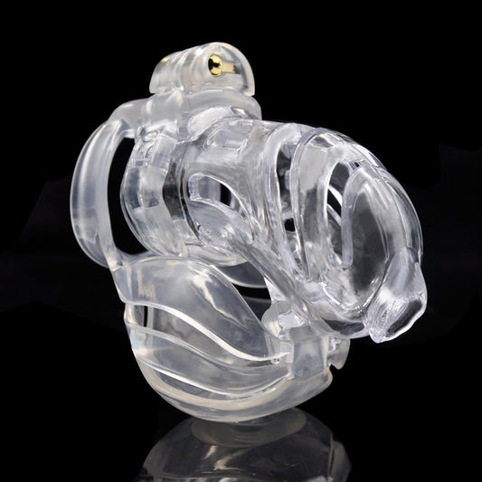 Prison Bird A390 BDSM Male Chastity Penis Cage Kit - Clear