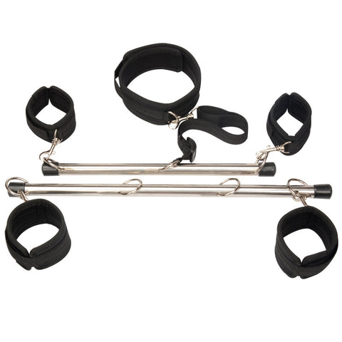 BDSM Bondage Neck & Wrist & Ankle Spreader Bar Kit