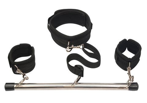 BDSM Bondage Neck & Wrist & Ankle Spreader Bar Kit