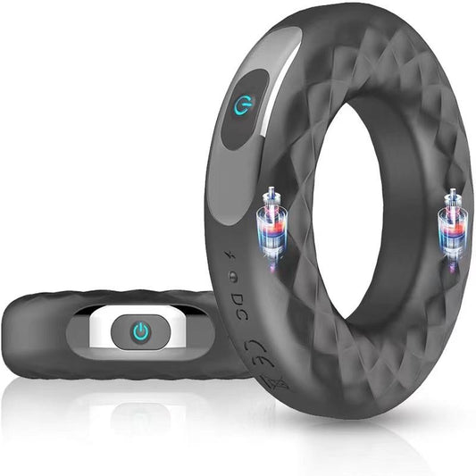 AH Magic Silicone Vibrating Penis Ring - USB Rechargeable